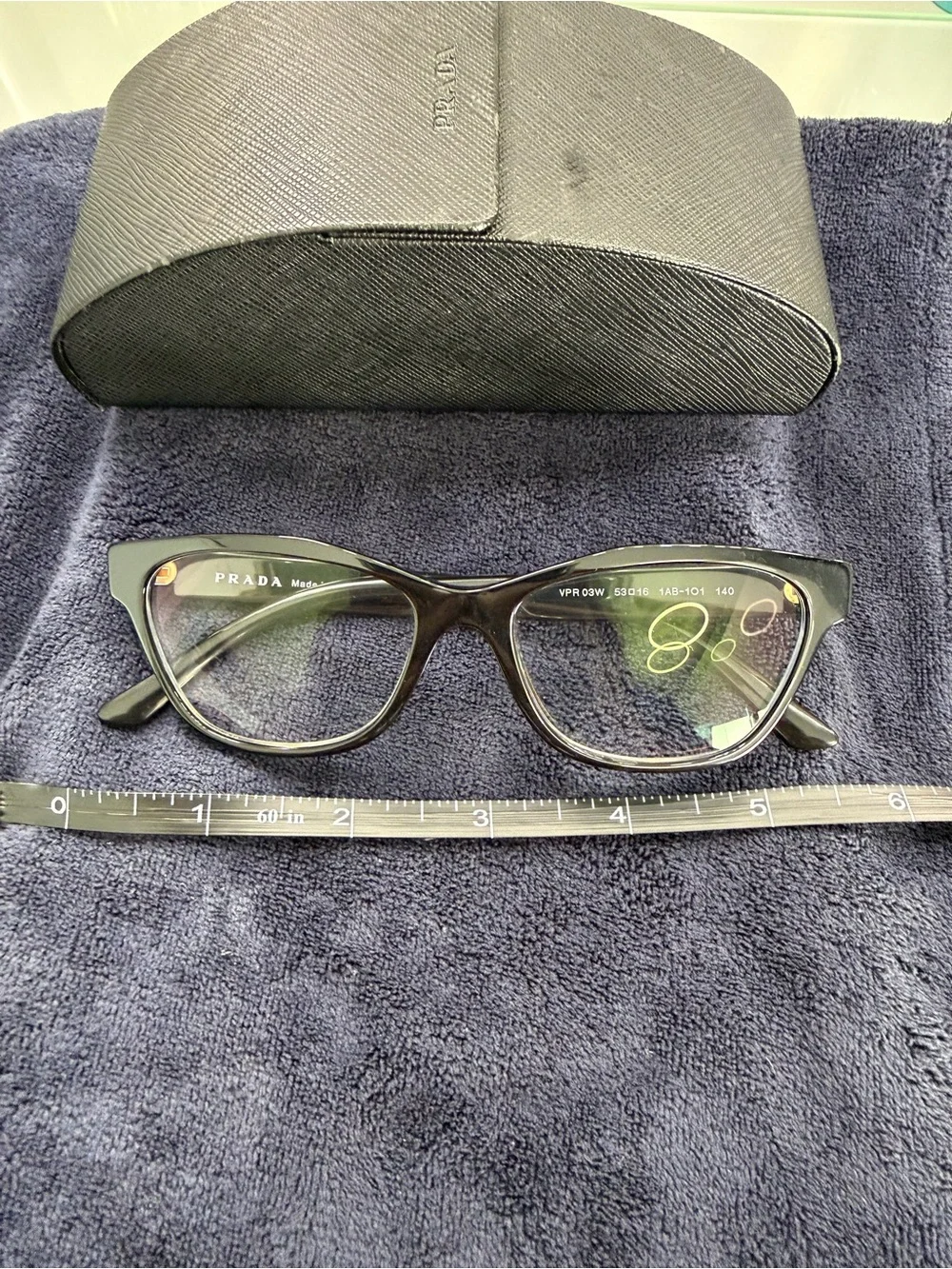 Prada Black Cat-Eye Optical Frames